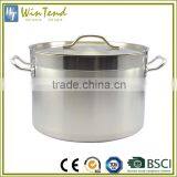 LOW MOQ Large Capacity Restaurant 555 Stainless Steel Large Stock Pot thumbnail-4
