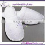 Close-toe Cheap White Terry Women Slippers, White Terry Ladies Slippers Used in Hotels, Spas thumbnail-1