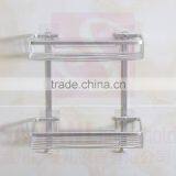 Double-deck Wall Bathroom Shower Shampoo Rack no Nail Removable thumbnail-2