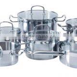 12pcs Set of Xiangsheng Brand Stainless Steel Gold Coast Nobo Cookware thumbnail-1