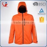 OEM factory outdoor orange windproof nylon winter jackets for men