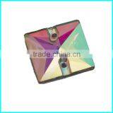 Square Acrylic Rhinestone 22mm ,Sew On Acrylic Stone ,Hand Make Gemstone