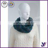 Unisex Winter Warm Infinity 2 Circle Cable Knitted Infinity Scarf (Can be Customized) thumbnail-3