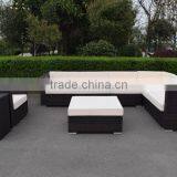 Modern pe Rattan Sofa Fancy Outdoor Wicker Sofa Daybed Set thumbnail-1