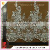 HC-2415-1 Hechun Hot Design Handmade Embroided Flat Lace Bridal Trim thumbnail-5