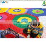 Optional Nylon Rope Hand Knitted Colorful Leaf in Kids Indoor Crochet Playground Project thumbnail-6