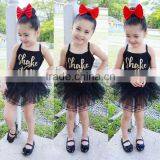 2016 new fashion lovely cute girl's dress sweety fashion dress for children