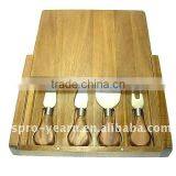 Practical Wooden Cheese Board Knives Set thumbnail-1