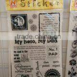 Rub on Transfer With Text Patterns thumbnail-1