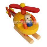 Coloured Playful Wooden Plane Toy thumbnail-1