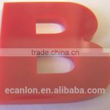 Custom size colorful acrylic number plates