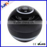 FM Radio Music Player Built-in Subwoofer Round Shape LED Mini Bluetooth Speaker for Gift thumbnail-4