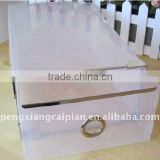 drawer style plastic shoe box