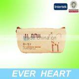 Cute Sweet Canvas Animal Pencil Case Grils' Linen Pencil Case