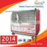 Best Designed Mobile Food Cart With Big Wheels and Window for Sale thumbnail-2
