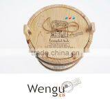 2014 new design Mini Notebook With Wooden Can 4C Printed And Nylon Handle