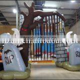 Lighted Inflatable Graveyard Arch/Inflatable Arch for Halloween thumbnail-2