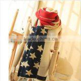 Flag Knitted Scarf , Autumn And Winter Flag Princess Scarf thumbnail-1