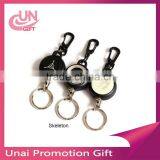 Creative Metal Retractable Reel Keychains With Wire Rope Anti-lost thumbnail-5