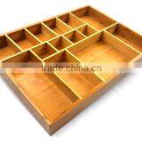 BH012/Durable Bamboo Storage Box For Food, Bamboo Drawer Organizer For Kitchenware thumbnail-2