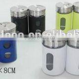 Sundry Colored Mini Spice Shakers Set With Stainless Steel Lid thumbnail-2