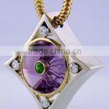 Fashion Jewelry,garnet Engagement Necklace Pendants,wholesale,wedding Gift thumbnail-1
