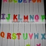 Wholesale Character Cake Birthday Candles, Candle A B C D E F G ...Y , 26 letter candle Kids Birthday Partyware