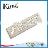 High Quality Brushed Nickel Custom Metal Name Tag For Bag