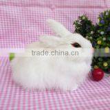 Horns Easter Bunny Decor Gray Grey Standing Jackalope Rabbit thumbnail-2