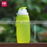 100% Bpa Free Reusable Drink Containers Collasipble Silicone Kids Water Bottles thumbnail-2