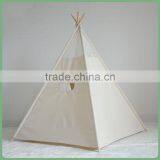 Wholesale Low MOQ Plain Calico Lace Indoor Kids Teepee thumbnail-3