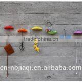 Lovely Umbrella Shape Sticky Hooks/3pcs in One Set thumbnail-4
