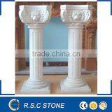 High qulity white marble roman decorative column,marble pillar
