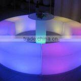 Led Bar Furniture Round Table/Hot Sell Led Rechargeable Coffee Table/LED Remote Outdoor Lawn Tea Table thumbnail-3