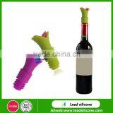 Funny Customized Designs Silicone Wine Stopper, Silicone Wine Bottle Stopper thumbnail-1
