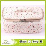 2015 New Design Fashionable and Promotional Cotton&Jute Travel Cosmetic Bag thumbnail-1
