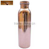 100 % Pure Copper YOGA Water Bottle | Leak Proof | Flask Yoga Health Benefits | Natural Alkaline Water Bottle thumbnail-5