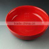 Wholesale Red Glazed Ceramic Round Bake Plate for Daily Use thumbnail-1