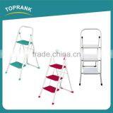 Household 3 Steps Folding Iron Ladder With Powder Coated thumbnail-1