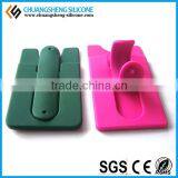 Card Holder, Silicone Smartphone Wallet, Self Adhesive Smart Phone Pocket thumbnail-2