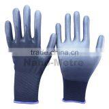 NMSAFETY 18 Gauge Flexible Black pu Glove to Work