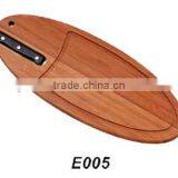 Bamboo Cutting Board With Knife thumbnail-1