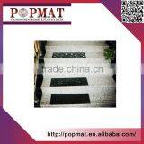 Set of 4 Elegant Outdoor Black Scrollwork Rubber Non Slip Stair Treads Mat thumbnail-3