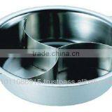 Made in Japan Chiri Nabe Cooking Stainless Steel Pot With Partition (3 Conpartment) Induction Cooker Utensils thumbnail-1