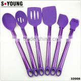 32008 New coated colorful stainless steel tube silicone Kitchen Utensils