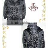 Ladies Satin Jacket With Hood thumbnail-1