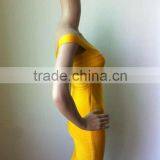 Simple Orange V Neck Bodycon Sex Ladies 2015 New Fashion HL Bandage Dress thumbnail-2