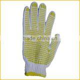 Non Slip Cotton Glove Industrial Pvc Dotted Cotton Workplace String Knit Safety Gloves With Dots thumbnail-3