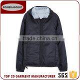 Men'S Hoody Reversible Quilting Padded Jacket With Adjustable Hem thumbnail-3