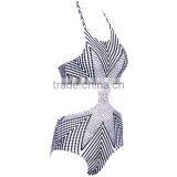 Sexy Women Halter Cut Out One-Piece Swimwear Swimsuit Bathing Suit NP000003 thumbnail-4